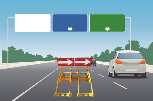 Yellow LED Arrow Bottom Rubber Anti Ram Barrier Removable