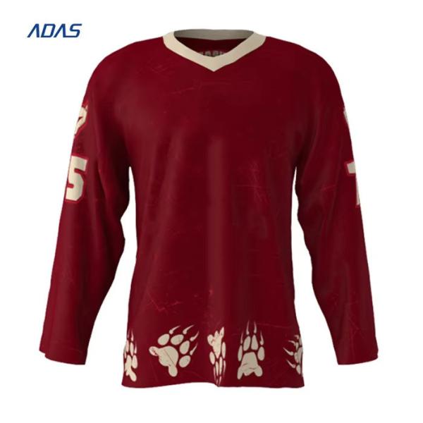 Sublimated Hooded Ice Hockey Team Jerseys For Adult Teams Custom