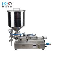 Machine de remplissage de pâte de bureau à petit volume avec pompe à piston en céramique de haute précision pour remplir la pâte de crème cosmétique