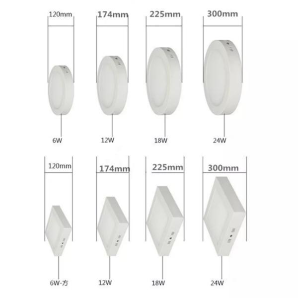 3W Surface Mounted Panel Light No Patches Balcony Ceiling Lights