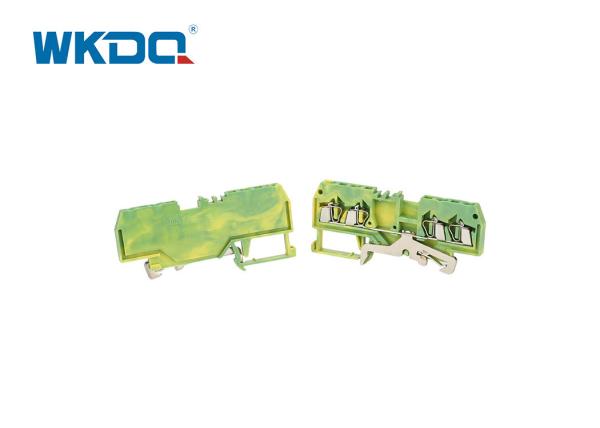 280-837 Spring Cage Ground Terminal Block Connectors Green Color Flaming Retarding Nylon PA66