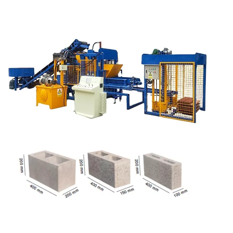 Safety QT4-15 Automatic Block Machine High Efficiency Customization