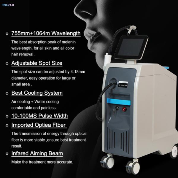 755 Nm Alexandrite Laser Machine Energy Adjustable For Age Spots Removal