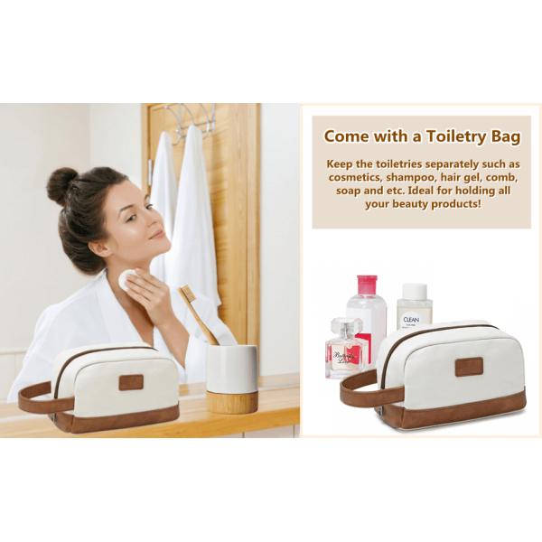 Sacs à dos de voyage élégants avec compartiment portable toilettes 19 pouces 19,7 x 9,8 x 14,6 