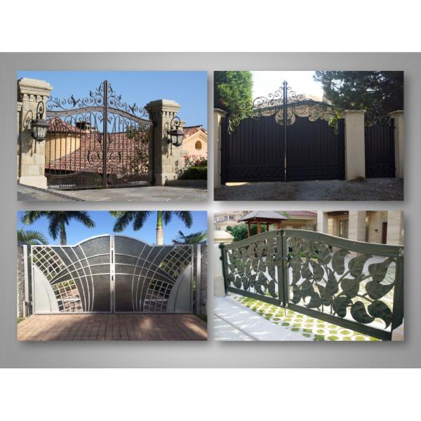 Роскошные старинные конструкции труб из кованого железа Главные ворота для домашнего сада или на улице