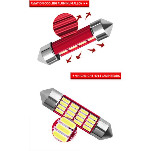 4014 SMD Festoon 36mm C5W C10W LED Car Light Bulb