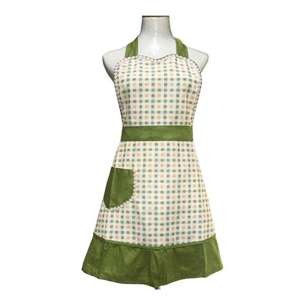 Lovely Retro Country Cute Aprons With Pockets Waitress Embroidered Pastoral Style