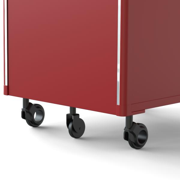 FLEX RAL Color Metal pedestal file cabinet , Office Storage Cabinet With Wheels