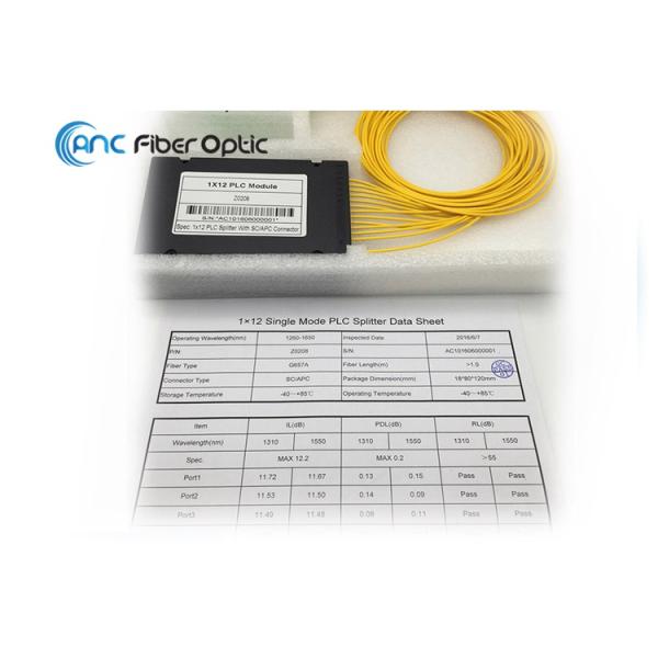 модуль Splitter оптического волокна PLC 1x12