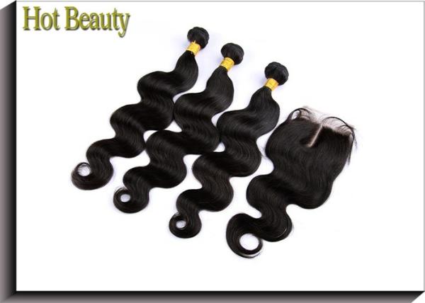 Smooth And Soft 5A Virgin Brazilian Hair Weave , 5A Remy Brazilian Human Hair Weft