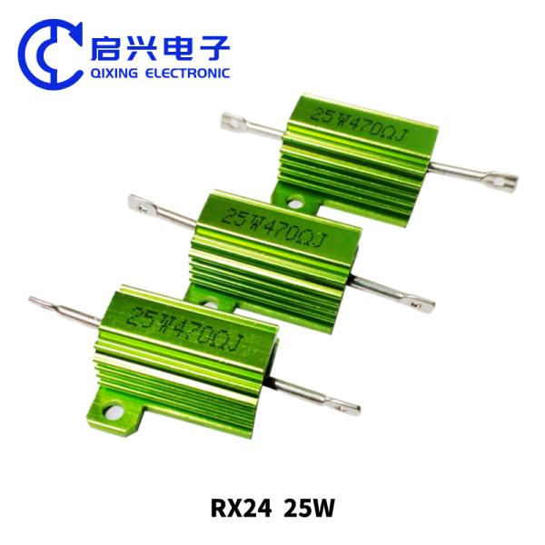 High Power Wirewound Resistor 50w Green Metal Aluminum Case Resistor