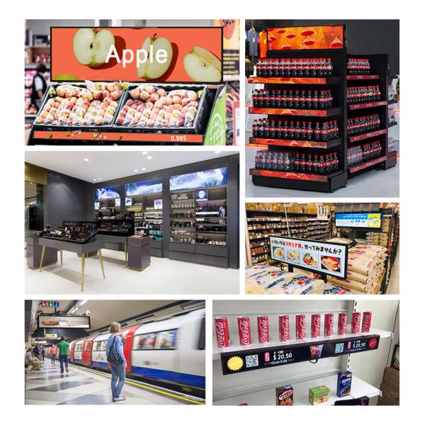 ODM Stretched Bar LCD Display TFT Monitor Shelf Led Screen