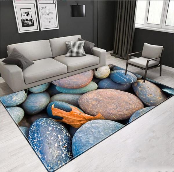 European and American polypropylene woven stone Living Room, Bedroom Living Room Floor Carpets