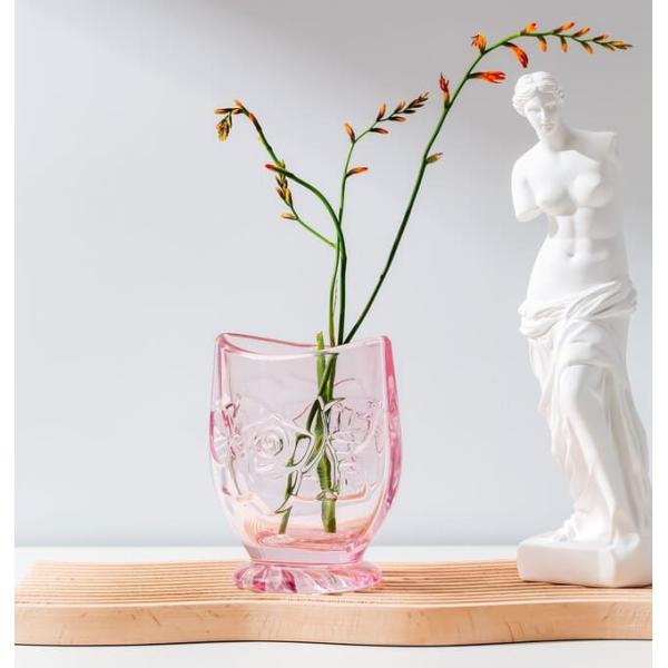 Decorative Glass Fish Shaped Vase Creative Spray Color 4.5 X 3.25 X 5.45 Inch