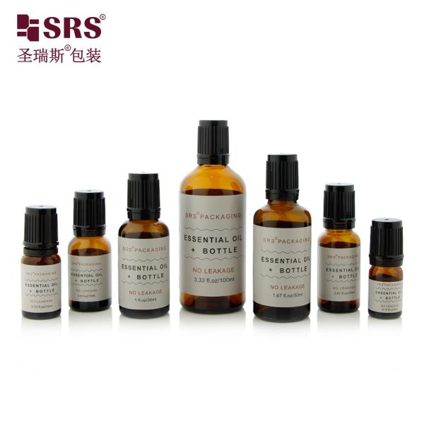 BLPF 5ml 10ml 15ml 20ml 30ml 50ml 100ml Round Boston Glass Roll On Bottle With TE Tamper Evident Cap For Essential Oil