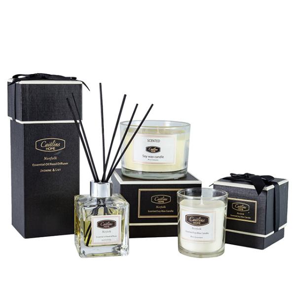 Aroma Luxury Aromatherapy Candle Scented Soy Wax Glass Jar Candles and Private Label Fragrance Reed Diffuser Gift Set