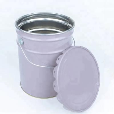 1L-40L Anti Rusting Eco Friendly Open Head Steel Pail For Paint Storage