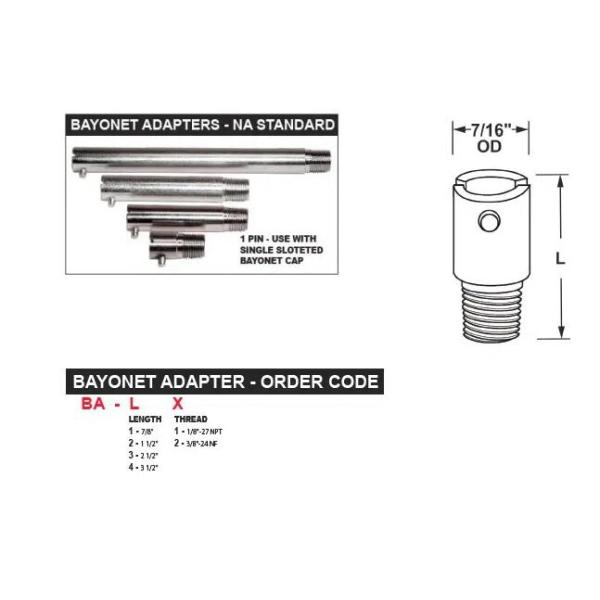 SS304/SS316/Brass/Nickel plated steel Adapter & Bayonet & Pot Thermocouple Accessories