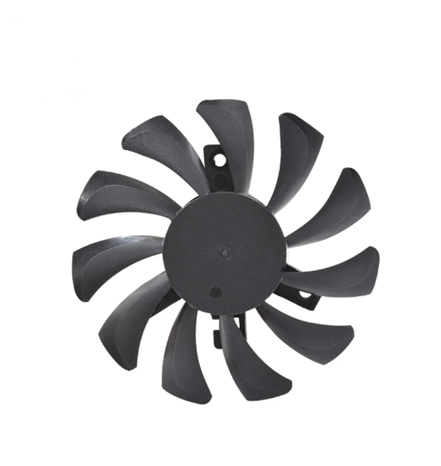 8010 Frameless GPU Cooling Fan Ultra-thin 10 Blades Silent DC12V Replacement Fan for All-in-one CPU Cooler