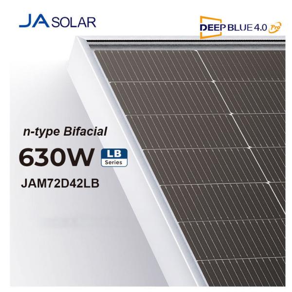 605W 610W 615W 620W 625W 630W Painel solar fotovoltaico bifacial de vidro duplo tipo N