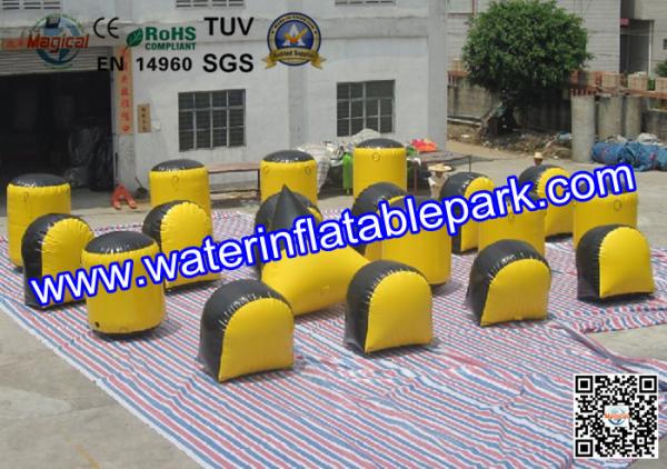 Tactical  Inflatable Bunker For Paintball Sport Games , Paint Ball Bunkers