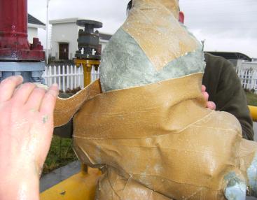 Ruban adhésif non tissé à base d'essence pour l'étanchéité des raccords de tuyaux irrigulés