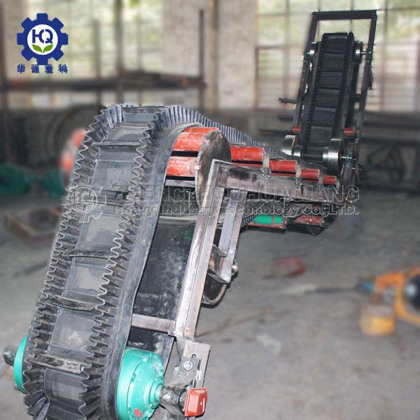 CE ISO 2.5T 60 Degrees Continuous Large Angle Chicken Manure Fertilizer Belt Conveyor