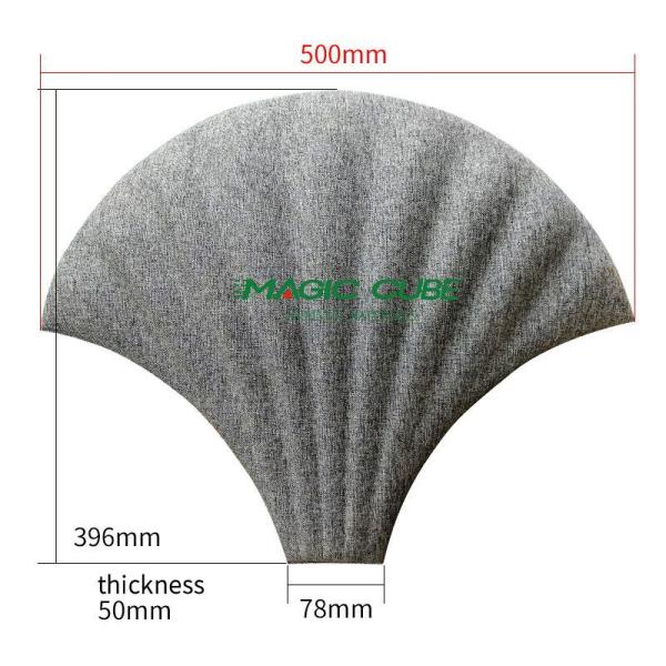 100% Polyester Fiber Acoustic Panel 600x1200mm 24mm 3000gsm Sound Absorbing Wall Board for Classroom Interior Decoration