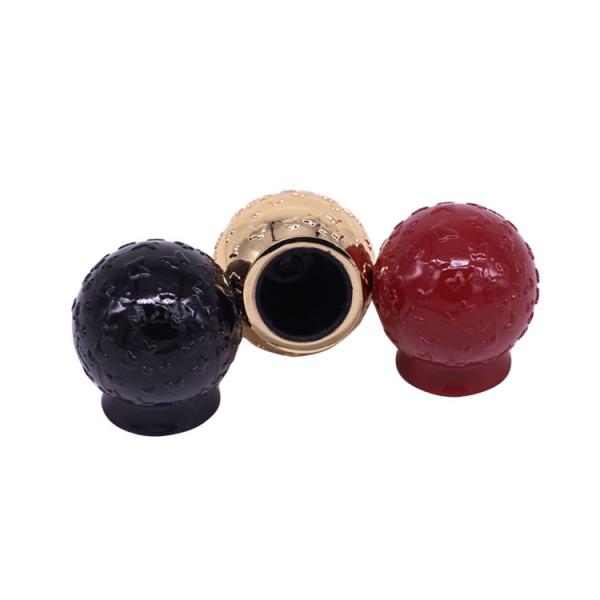 Luxury 25 * 37mm Metal Perfume Cap / Perfume Bottle Lids For Antique Perfume Bottles