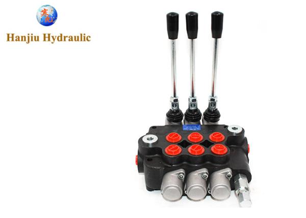 Alavancas agrícolas hidráulicas 21gpm Monoblock da válvula de controle direcional 3 das máquinas