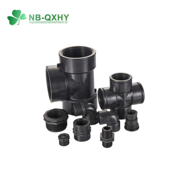 Black Irrigation Radiation Protection Polypropylene Hose with PP Compression Elbow Fitting