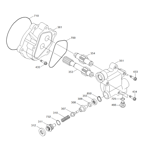 K3V140 K3V180 K5V160 Gear Pump XJBN00520 VOE14602458 VOE14536672
