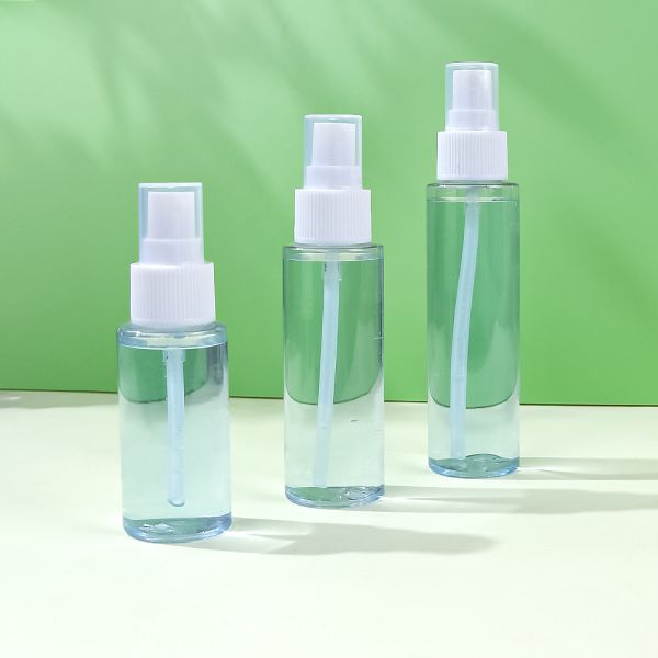 Food-Grade PET Refillable Plastic Spray Bottle with Fine Mist Spray and Light-Blocking Amber for Cosmetics