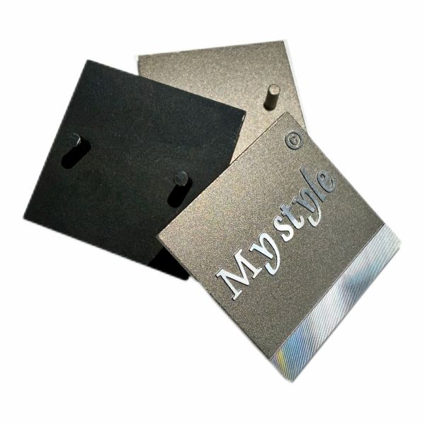 Customized Aluminum Nameplate And Diamond Carved 3d Font Logo