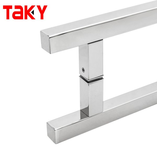 H Type Stainless Steel Shower Glass Door Handle Entry Door Pull Handles