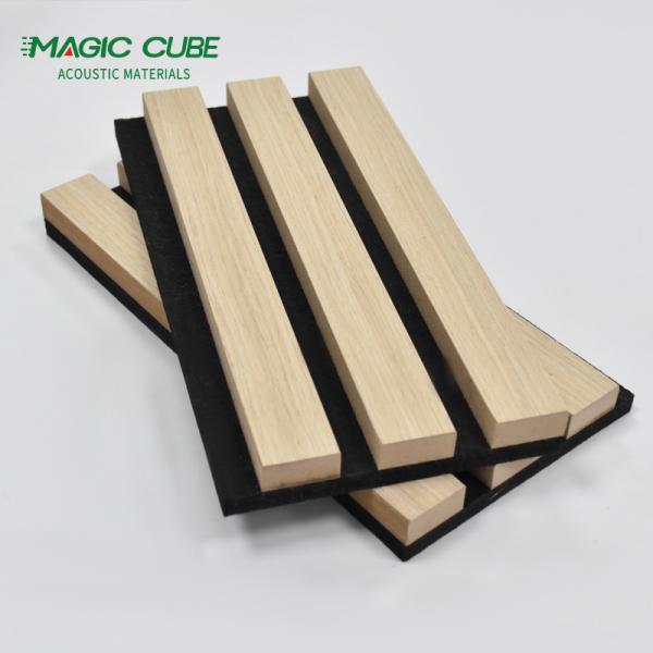 Modern Sound Insulation Wood Slat Acoustic Panels 22mm Thickness