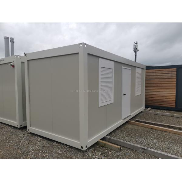 Pared 75 mm Jardín Casa de trabajo barbacoa Bar 20 pies Contenedor de embalaje plano Casa móvil para familia estilo de diseño moderno