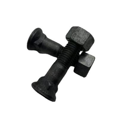 OEM ODM 12.9 Bulldozer Track Bolts Excavator Track Parts Black Color