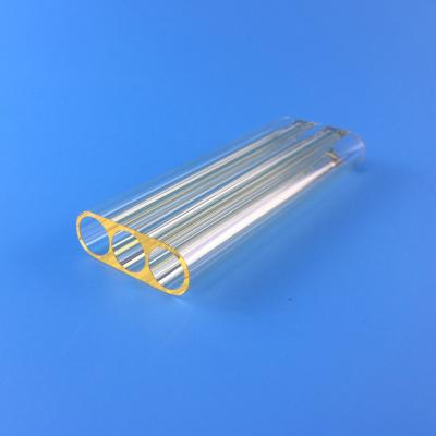 O Samarium lubrificou o tubo de fluxo de quartzo