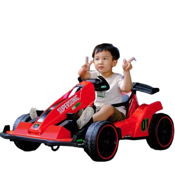 Mobile Phone Remote Control 12V Ride On Electric Go-Kart Car for Children Battery 12V7AH