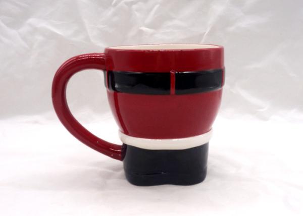 Novelty 3D Ceramic Mug Christmas Santa Pants Cute Hot Cocoa Mugs With Handle