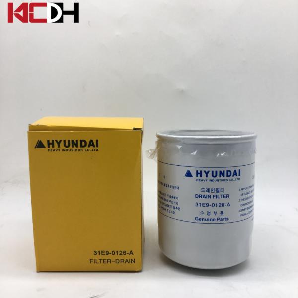 Hyundai Excavator Parts Hydraulic Line Filter Element Oil Filter 31e9-0126