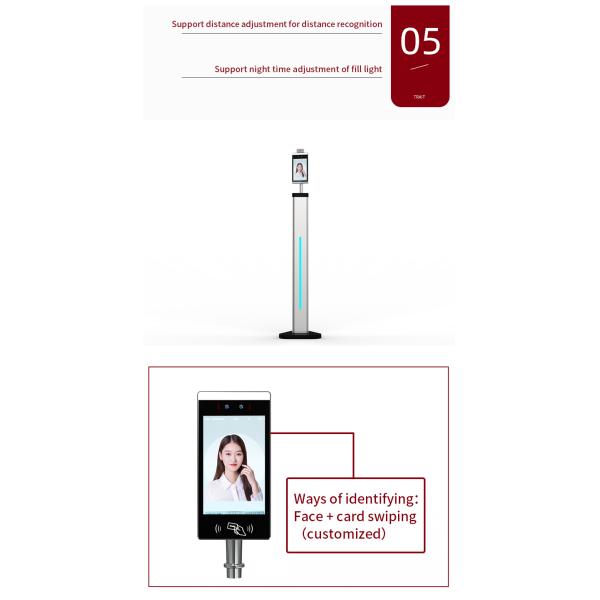 Secure Facial Recognition Attendance Machine , 8 Inch Touchless Attendance Machine