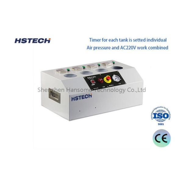 Máquina de pasta de soldadura de 4 tanques, branca, com controlo automático de