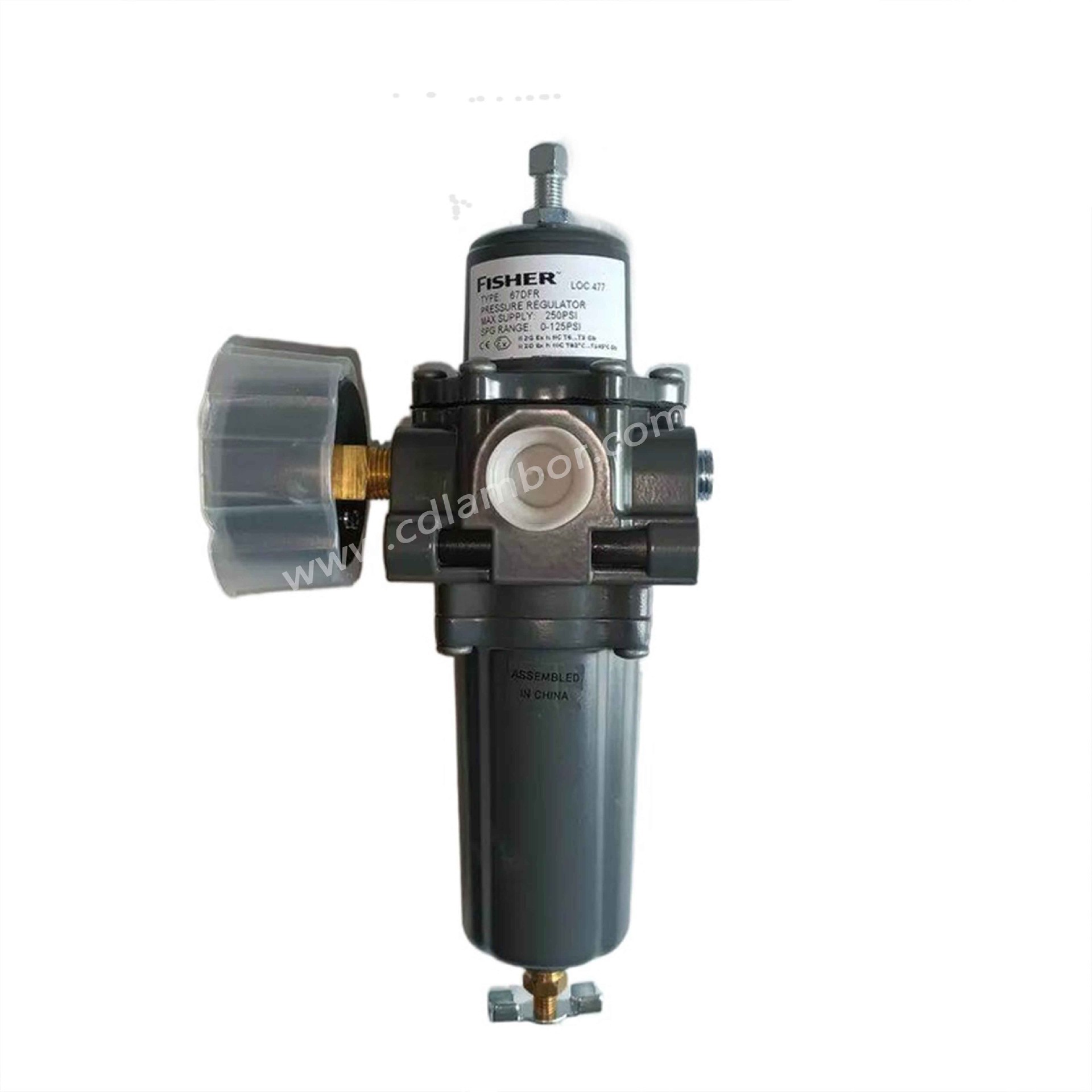 Fisher 67DFR High Precision 67D series filter pressure reducing regulator