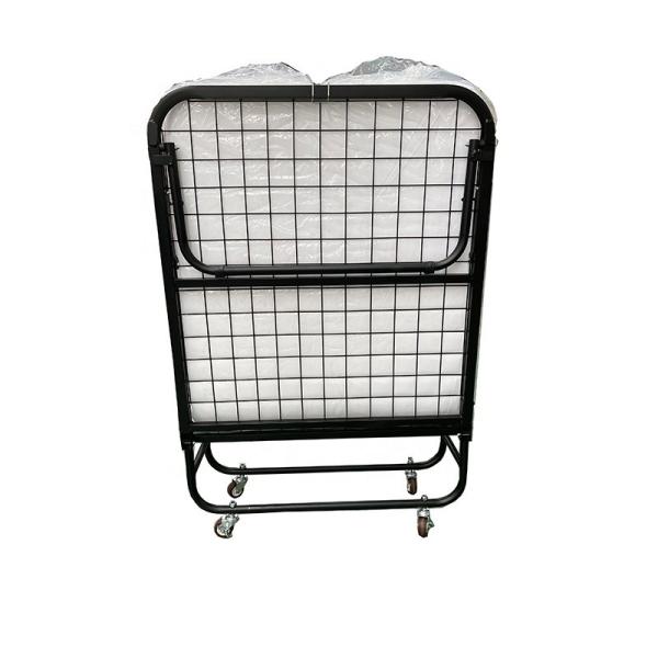 Moveable Single Folding Bed Metal Folded Yes Mail Packing Y Hotel Extra Bed