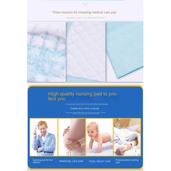 Super-Absorbent Disposable Bed Protector Pad Sheet for Adult Incontinence Care 60cm*90cm