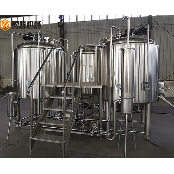 10HL Industrial Beer Brewing Equipment Stainless Steel Full Set Auto / Manual Control