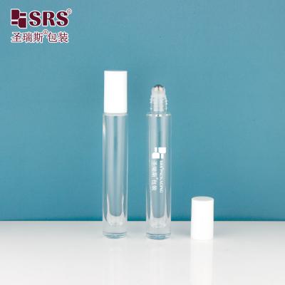GB1-10ML Customized Thick Bottle With PP PCR Plastic Cap Glass Roll-On Packaging for Cosmetic and Skincare Oil Perfume Fragrance