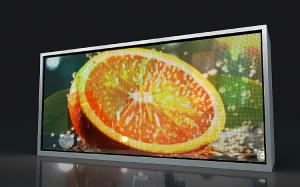 Flexible Bendable Thin LED Transparent Film Screen For Indoor Advertising Wall